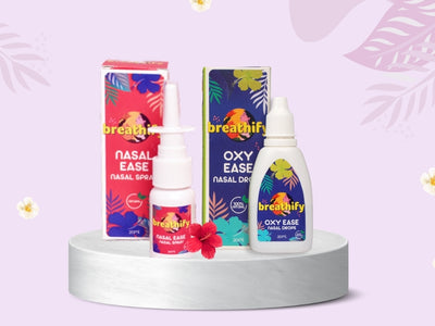 Breathify Nasal Spray & Drops Kit for - Nasal Congestion & Sinusitis