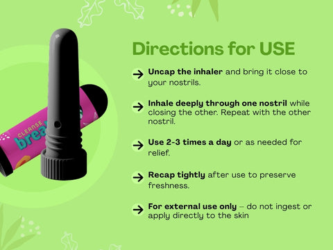 Breathify Nasal Inhaler -   Snooze &  Cleanse