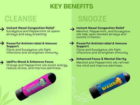 Breathify Nasal Inhaler -   Snooze &  Cleanse